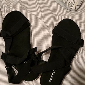 Black size 10w Sandals